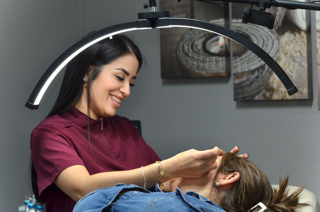 Morning beauty routine